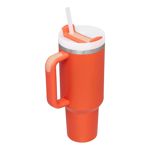 stanley tumbler tiger lily The 40oz Quencher H2.0 Flowstate™ Tumbler in Tiger Lily