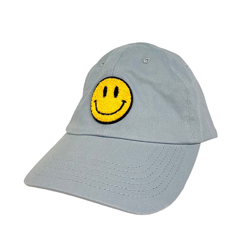 Light Blue Smiley Hat