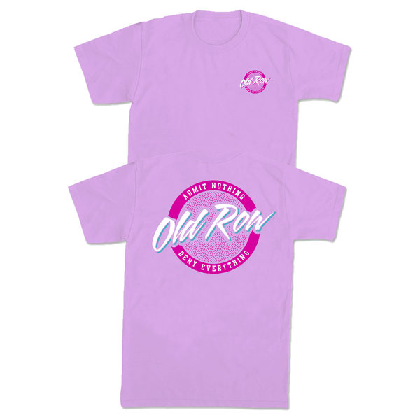 Old Row Circle Logo Short Sleeve T-Shirt in Neon Violet | Palmetto