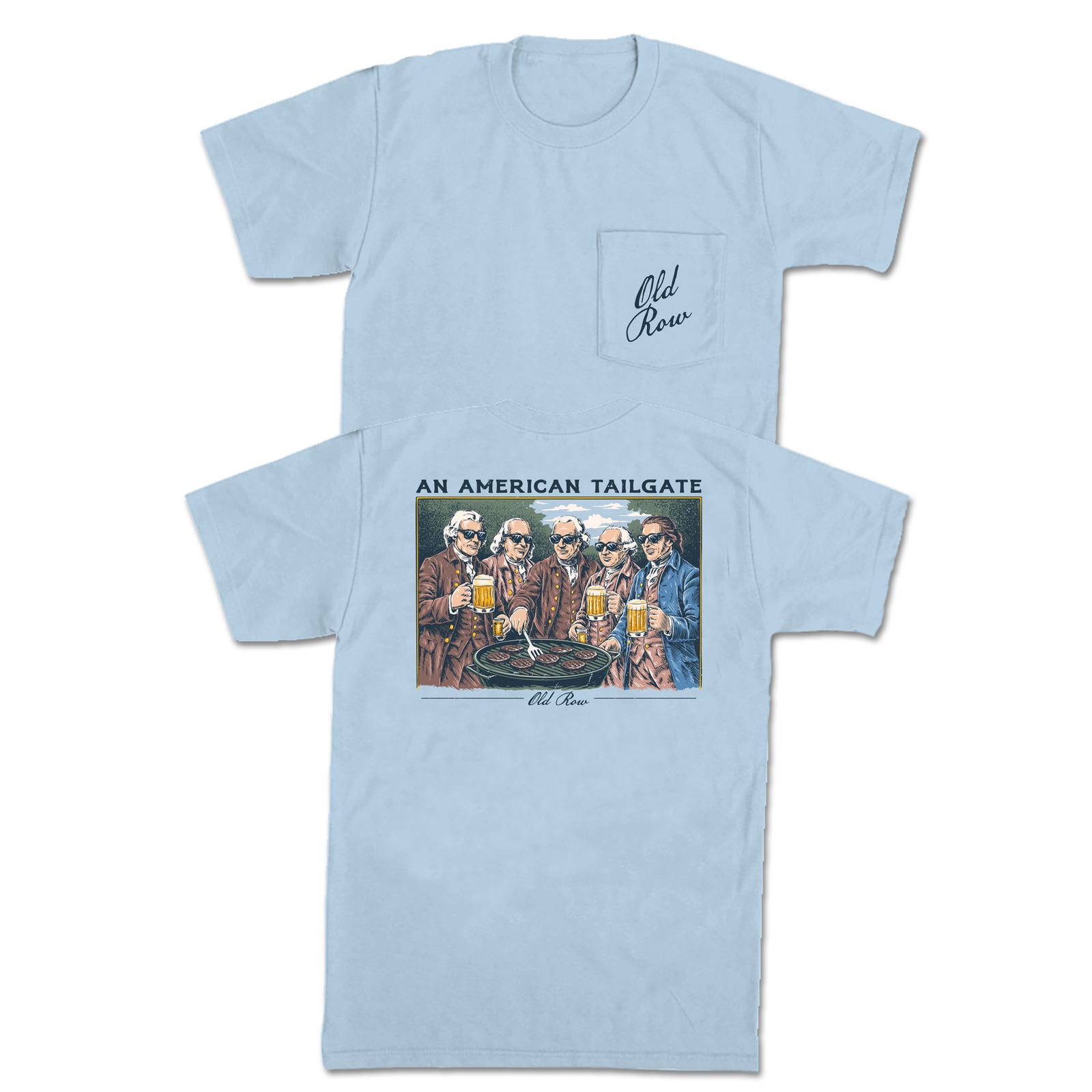 American Tailgate Short Sleeve T-Shirt in Chambray