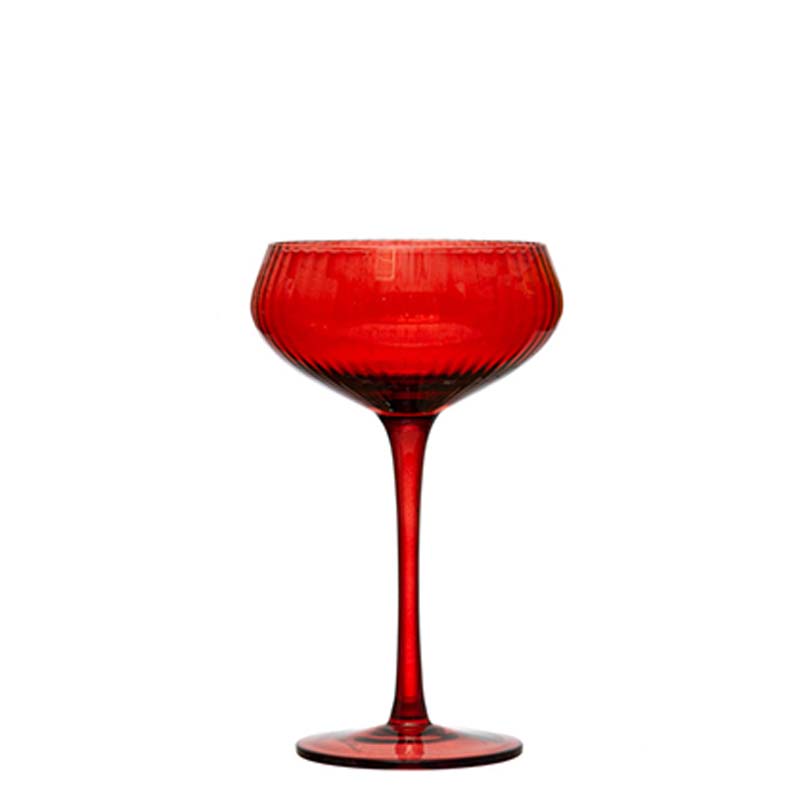 red champagne glass