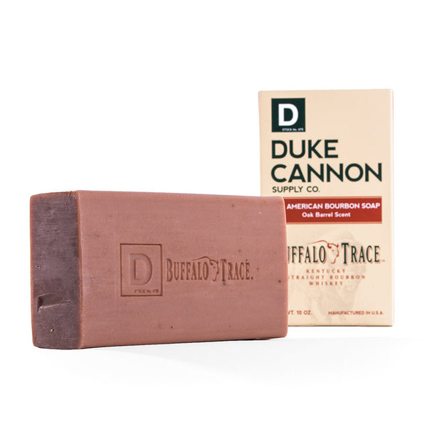 Duke Cannon Supply Co. Buffalo Trace Bourbon Soap, Big American, Oak Barrel Scent - 10 oz