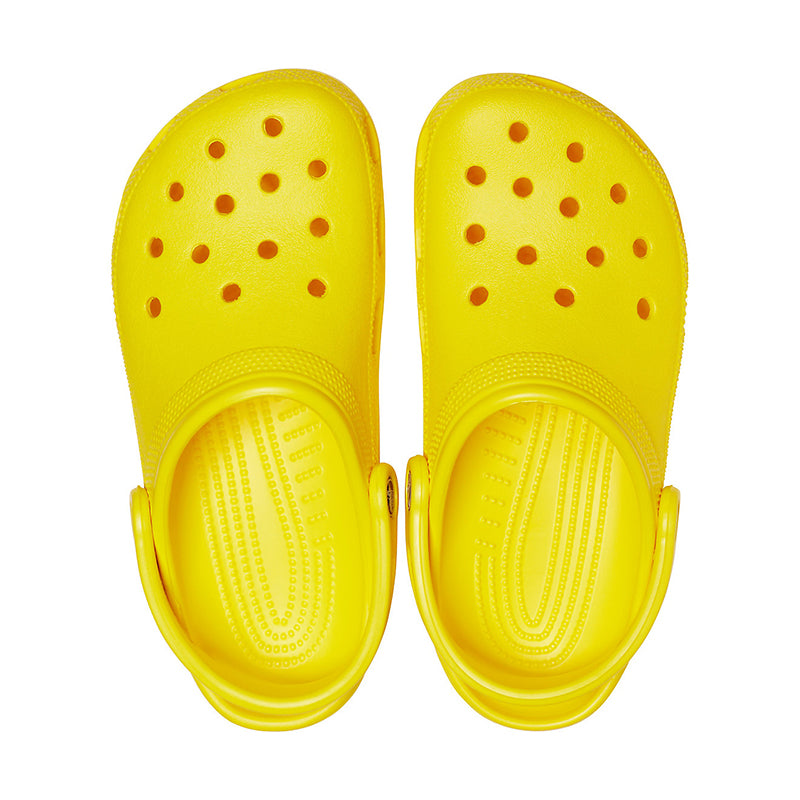 Adult Classic Clog in Yellow top view