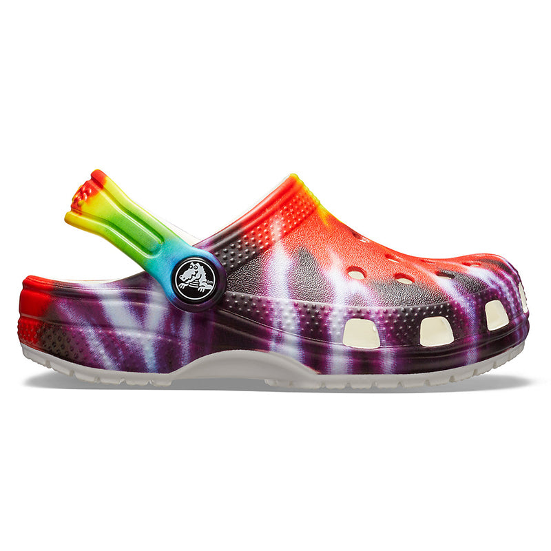 Adult Classic Clog in Tie-dye side view