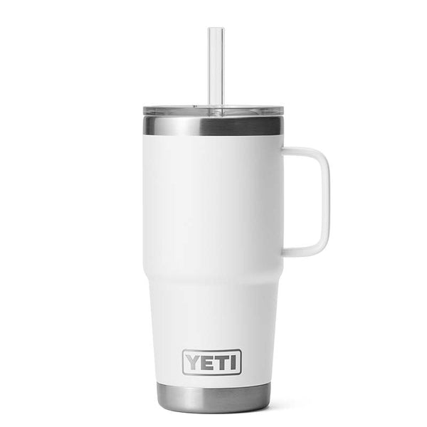 YETI® White Rambler 25oz Straw Mug | Palmetto Moon