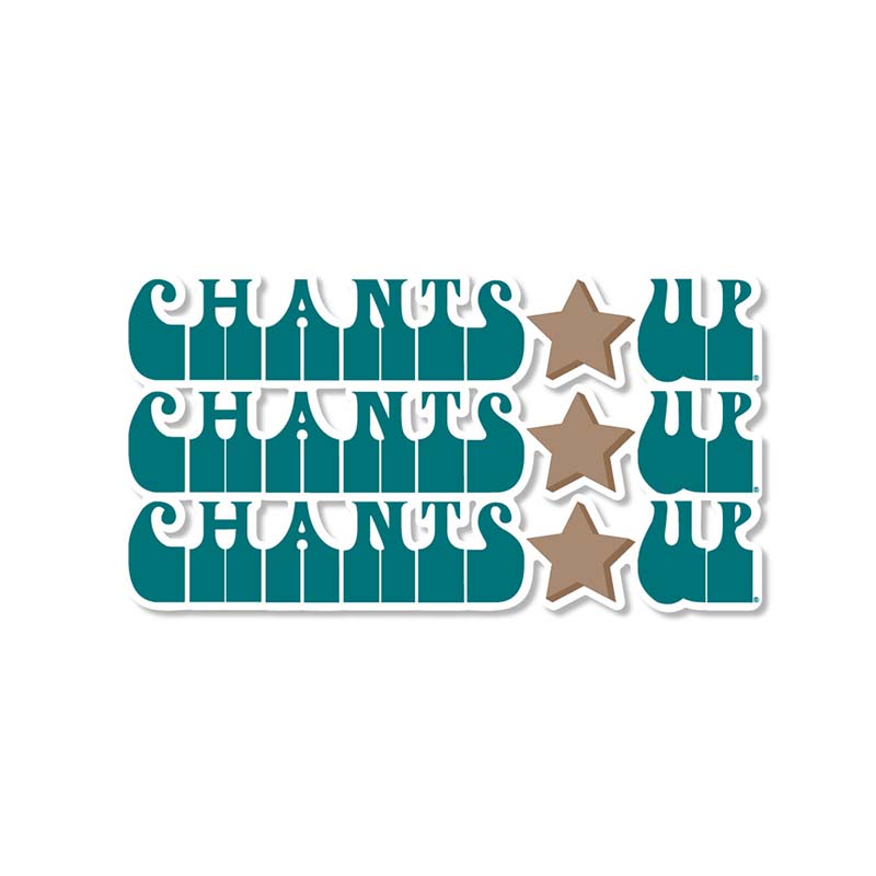 3" Chants Up Star Decal