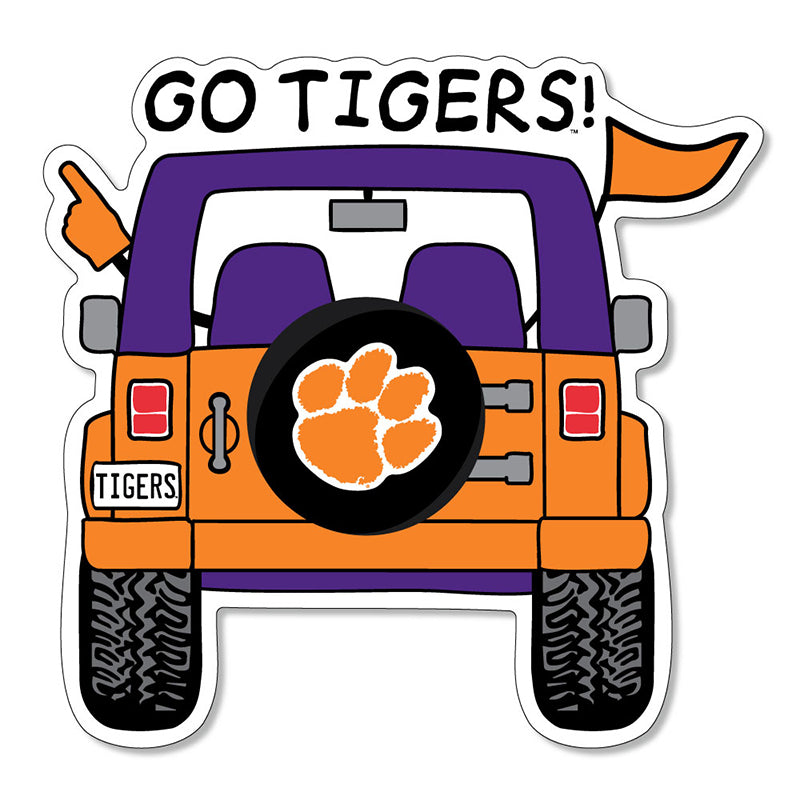3&quot; Go Tigers Jeep Decal