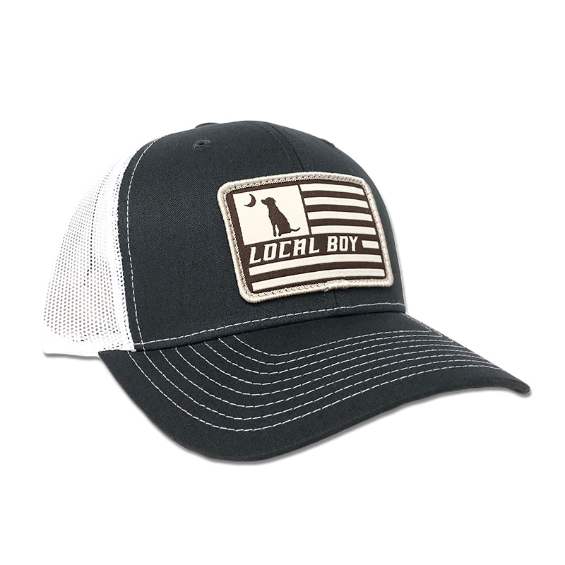 LBO US Leather Patch Trucker Hat