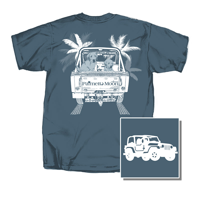 Jeep with Puppies Short Sleeve T-Shirt