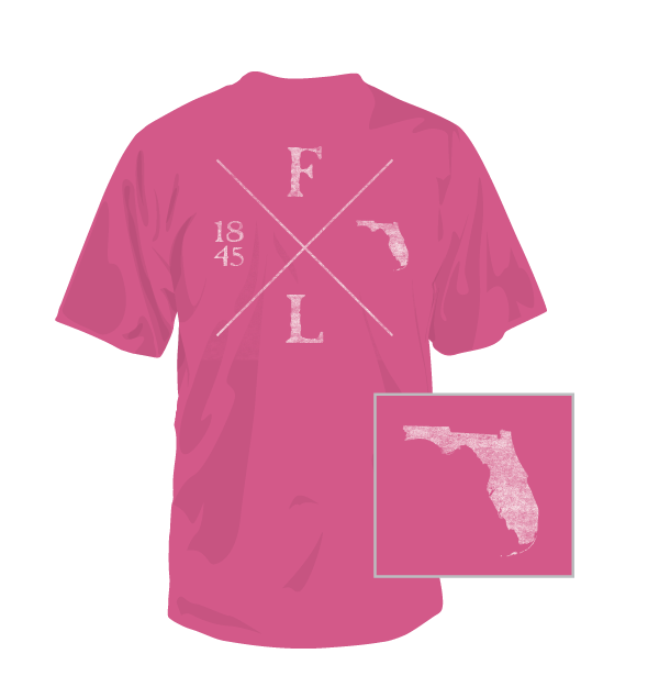 Florida Crossing Short Sleeve T-Shirt in heather berry