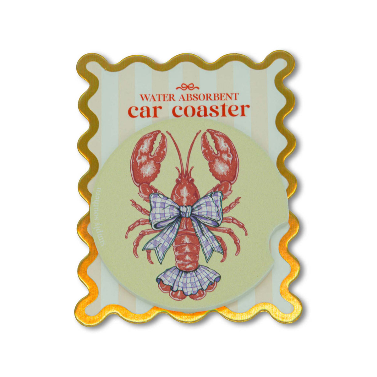 Simply southern Lobster Single Car Coaster 