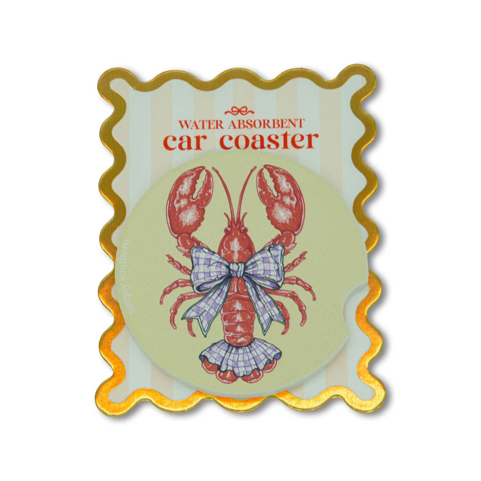 Simply southern Lobster Single Car Coaster 