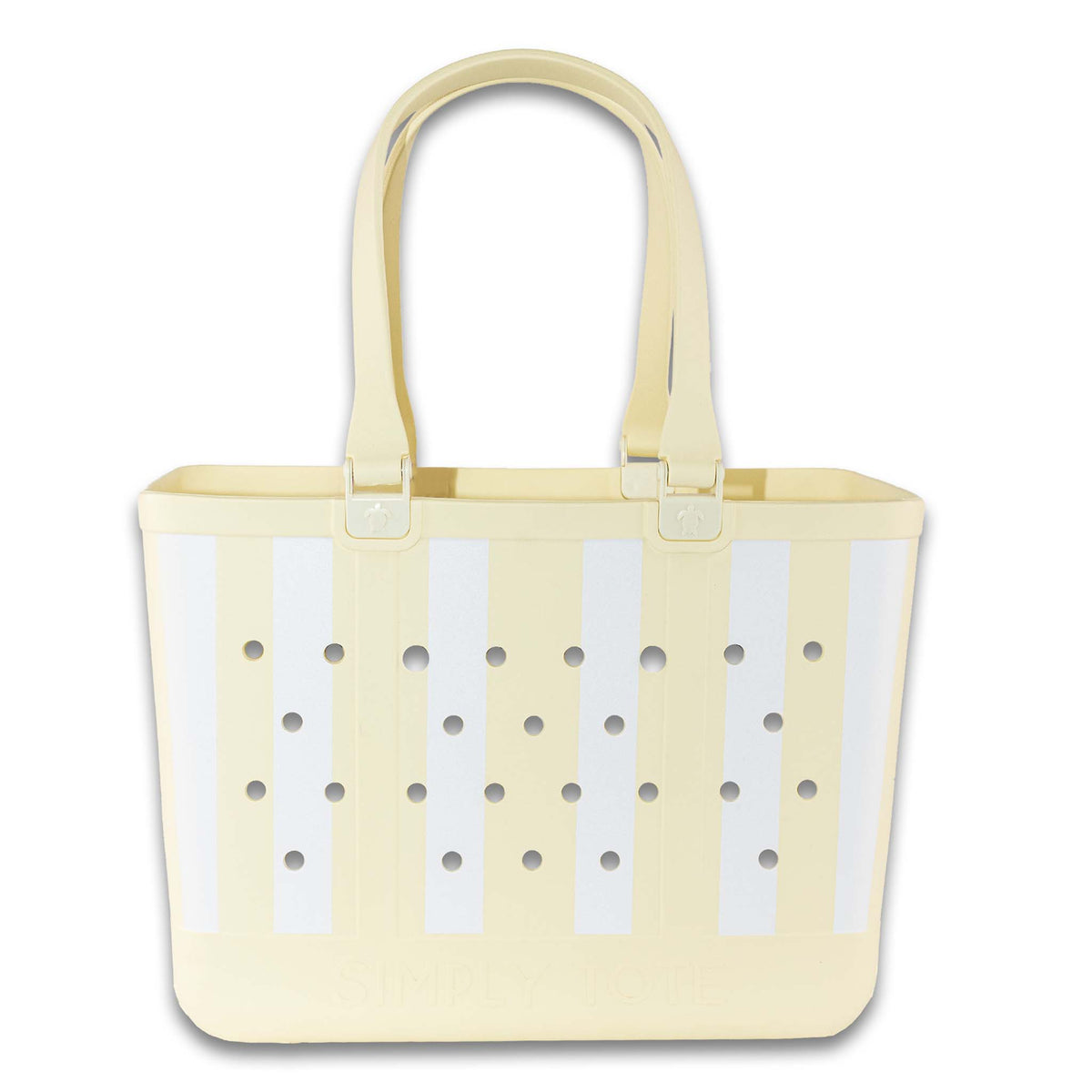 simply southern Large Striped Tote Bag in Lemon