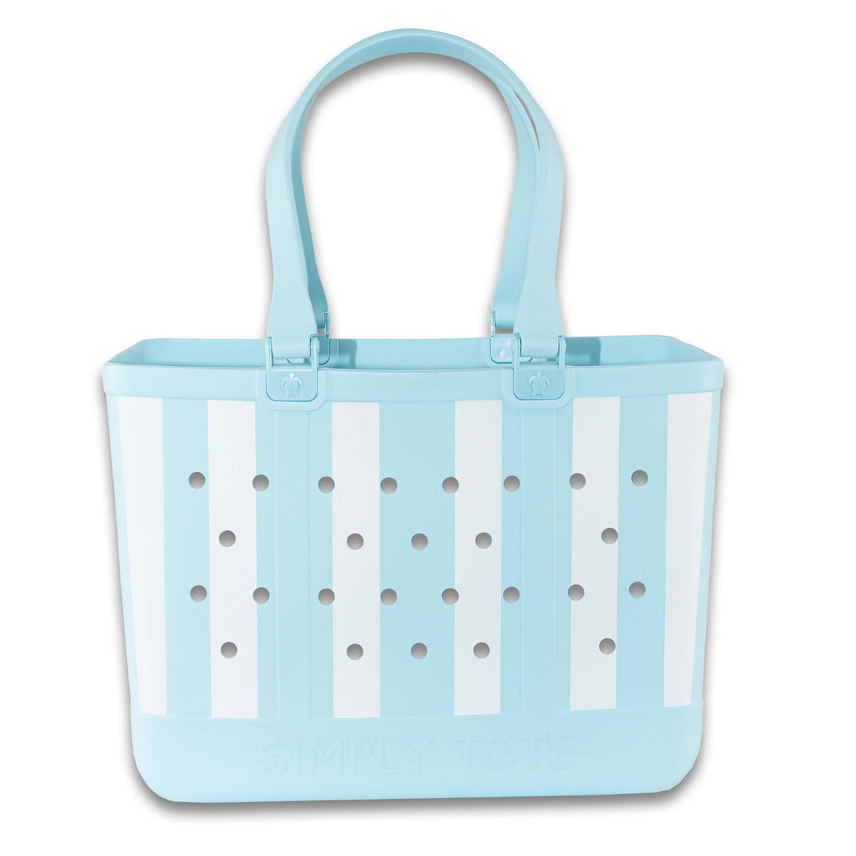 Simply Southern Large Striped Tote Bag in Sky