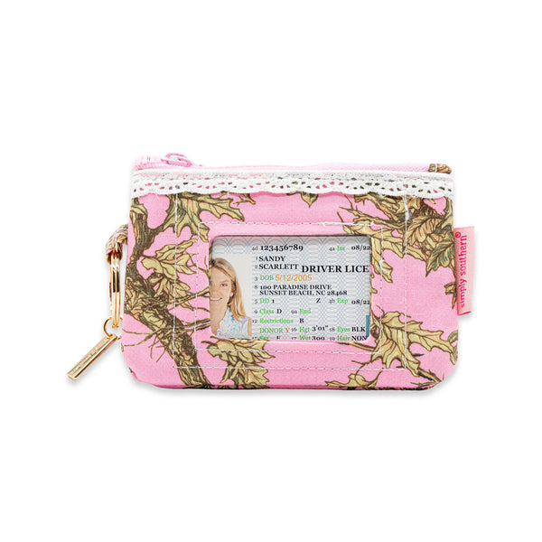 Lace ID Wallet in Pink Camo