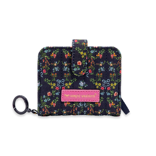 Quilted ID Wallet in Ribbon Floral