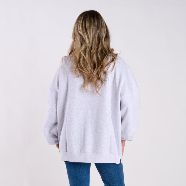 Christmas Crew Plaid Mockneck Sweatshirt