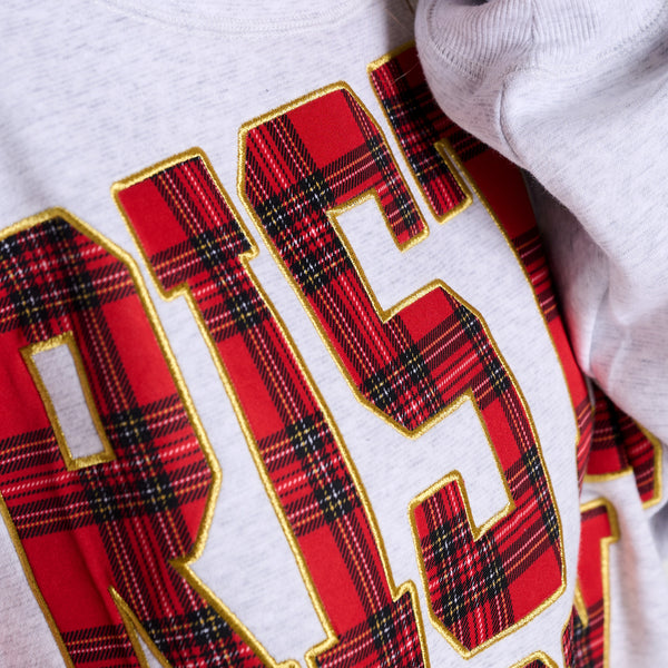 Christmas Crew Plaid Mockneck Sweatshirt