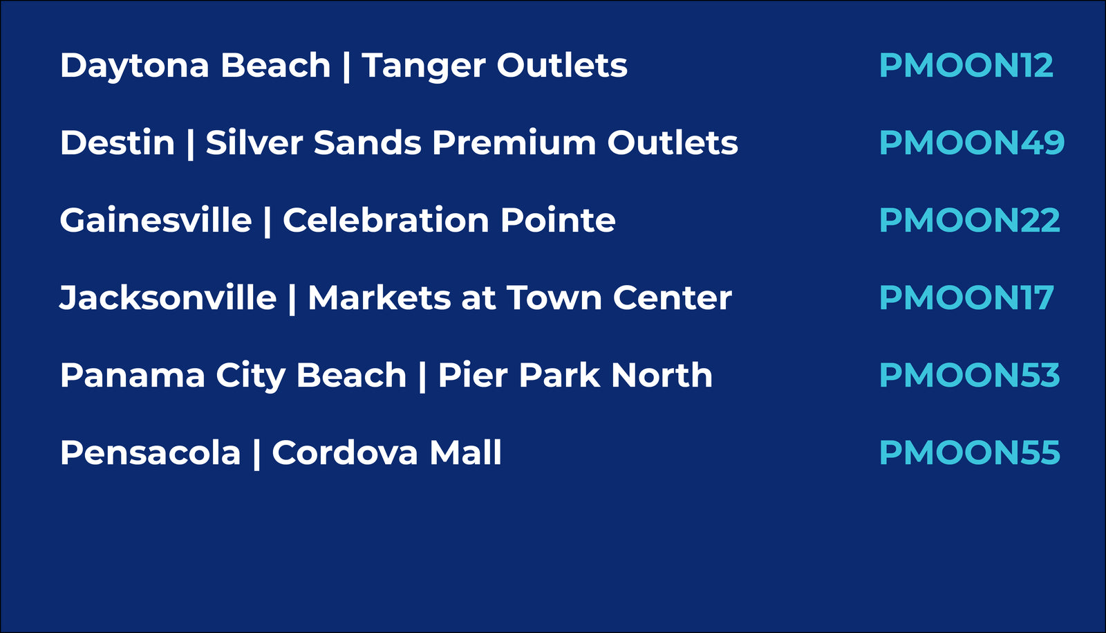 Palmetto Perks Florida Store Text Codes