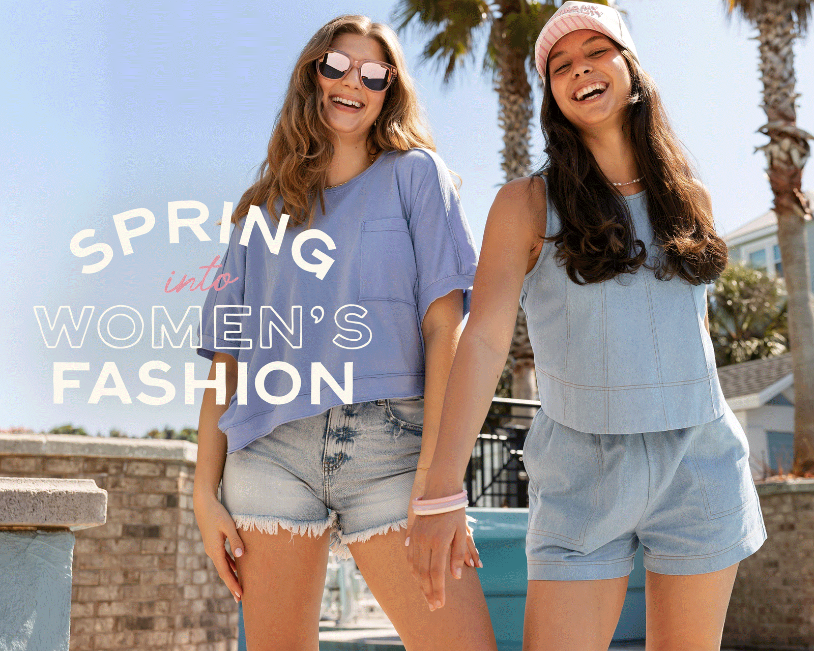 Mobile optimized hero image focusing on women's spring fashion dresses. 