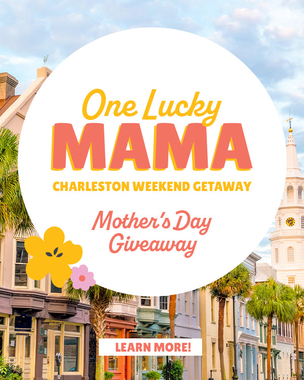 One Lucky Mama Charleston Weekend Getaway - Mother's Day Giveaway - Click to learn more and enter mom to win this $3,000 weekend getaway