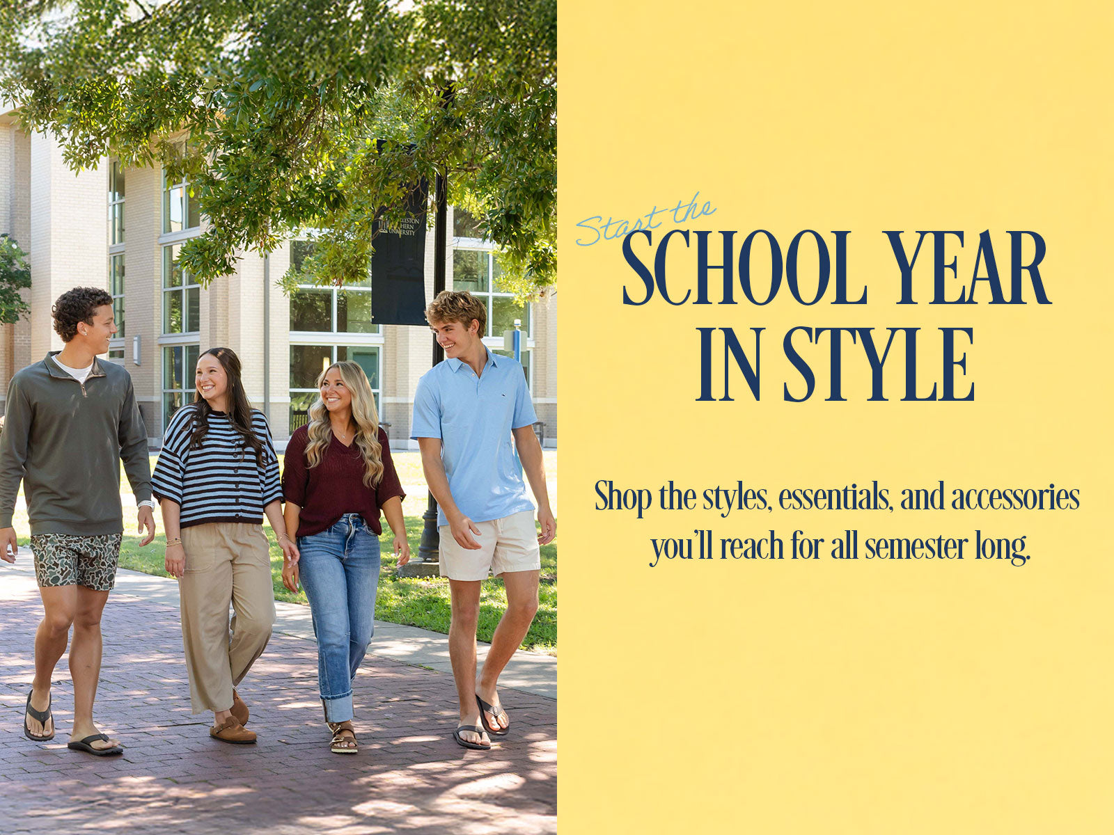 Start the school year in style. Shop the styles, essentials, and accessories you'll reach for all semester long.