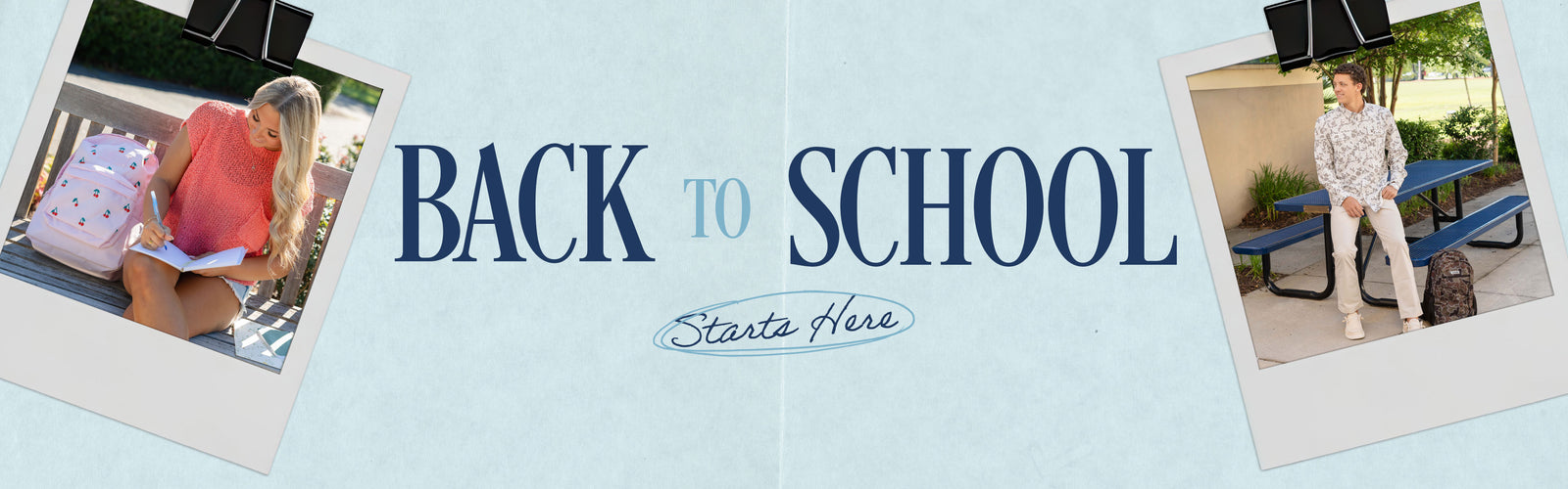 Back to school starts here.