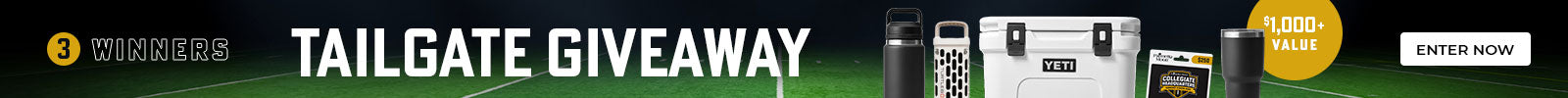 Enter to win our Tailgate Giveaway - 3 winners will win an ultimate tailgate bundle valued at over $1,000.