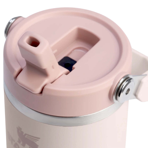 The 14oz IceFlow Flip Straw in Rose Quartz