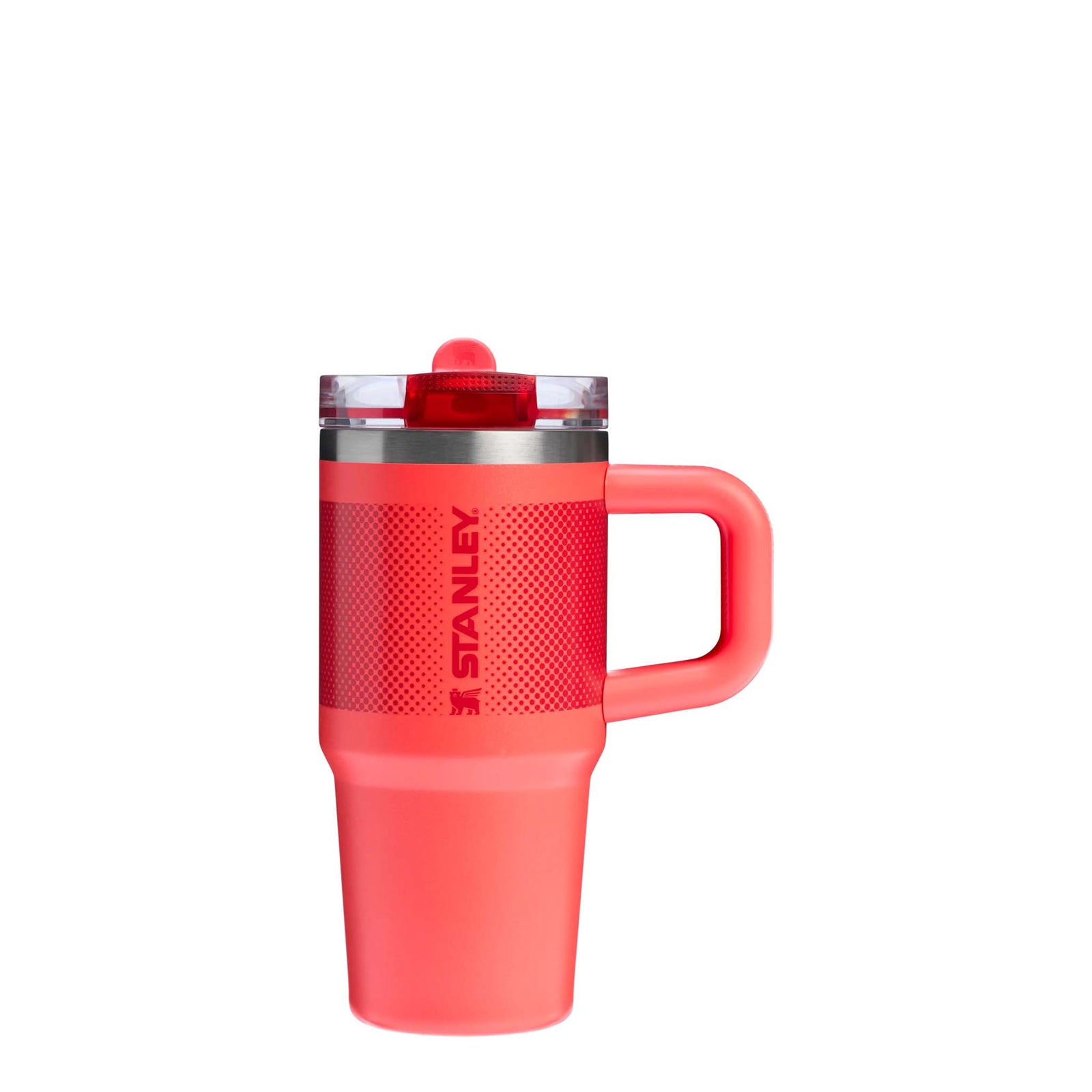 The 14oz The Quencher ProTour Flip Straw Tumbler in Hot Coral