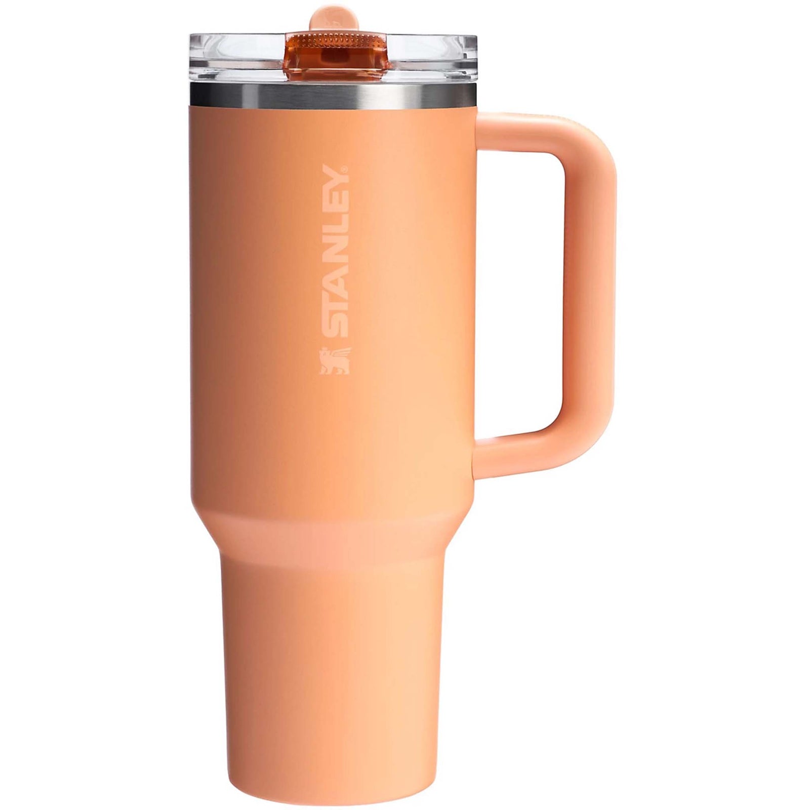 The 40oz Quencher ProTour Flip Straw Tumbler in Apricot.