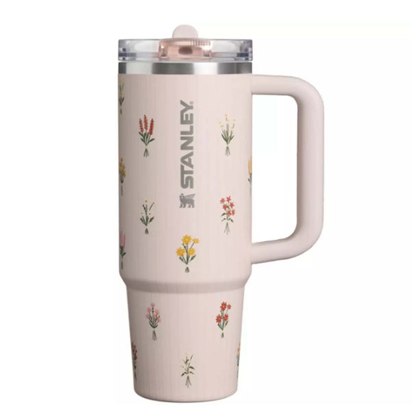 The 30oz Quencher ProTour Flip Straw in Rose Quartz Bouquet