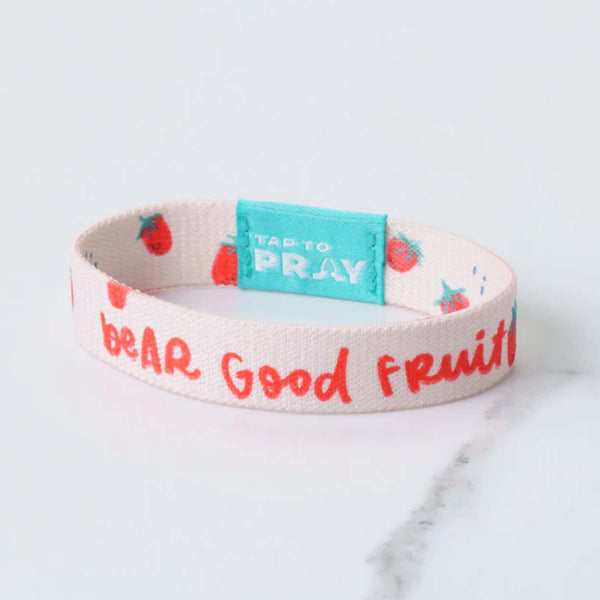 Versible Tap To Pray Wristband in Bear Good Fruit