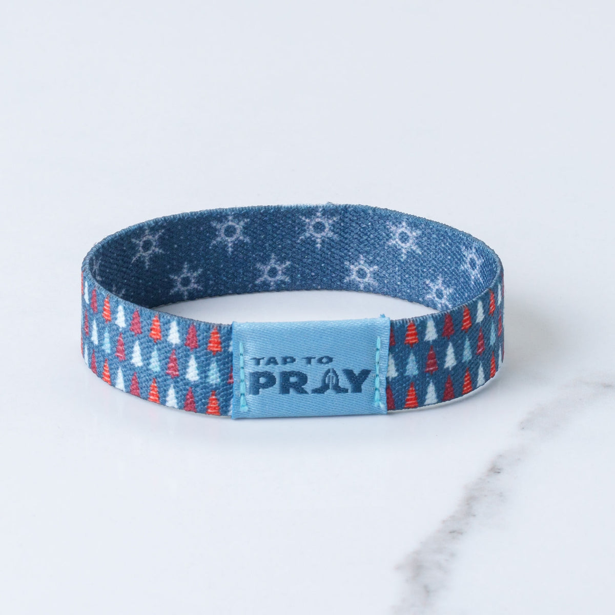 Tap To Pray Wristband in Winter Wonderland