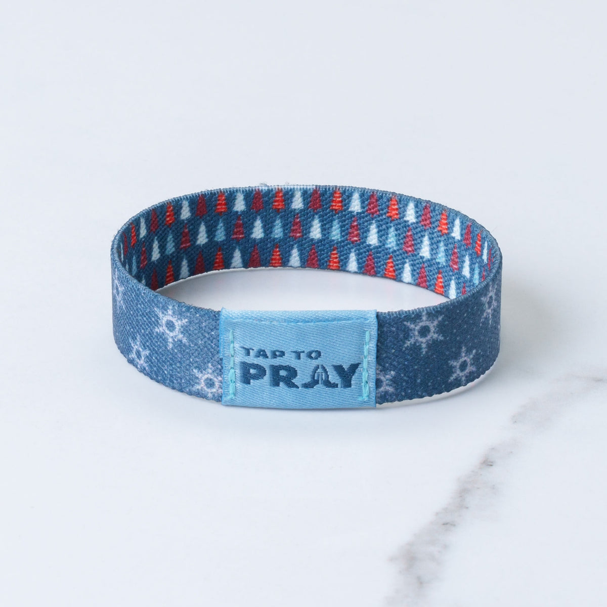 Tap To Pray Wristband in Winter Wonderland