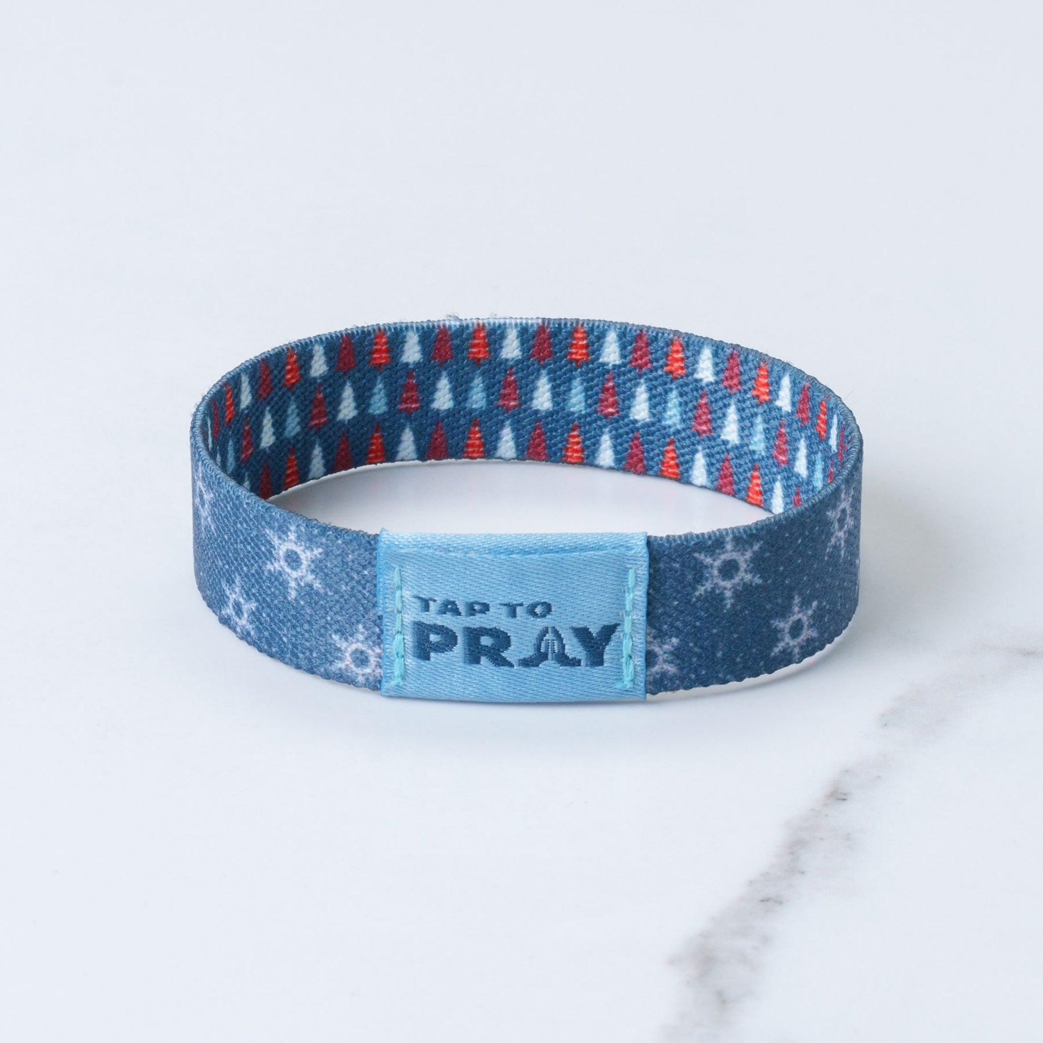 Tap To Pray Wristband Winter Wonderland