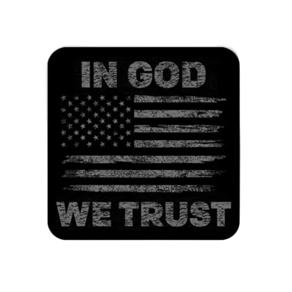 Tap To Pray In God We Trust Stealth Flag Sticker