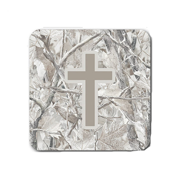 Tap To Pray Drift Camo Cross Sticker