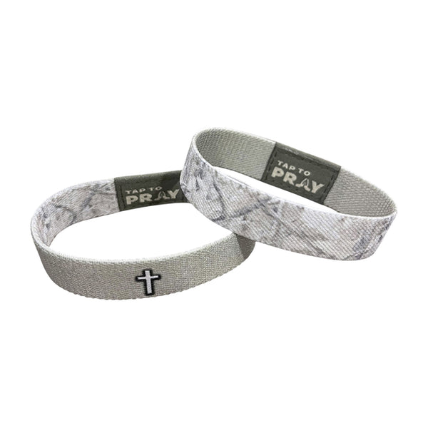 Tap To Pray Wristband in Forest Camo Drift