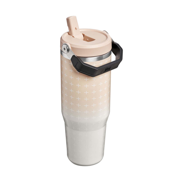 The 30oz Quencher IceFlow Flip Straw in Champagne Plus