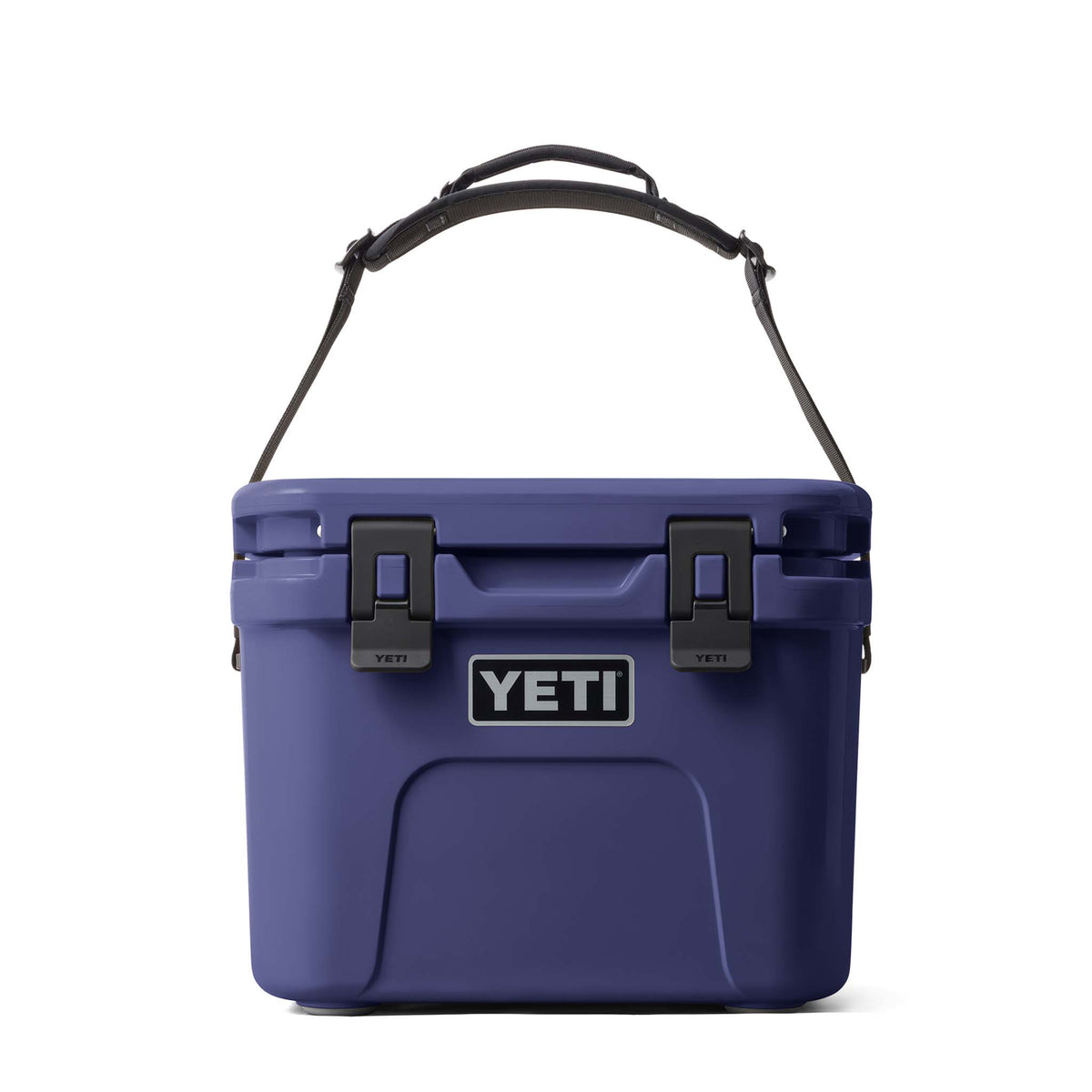 Front view of Moon Dust Roadie 15 Cooler with handle extended
