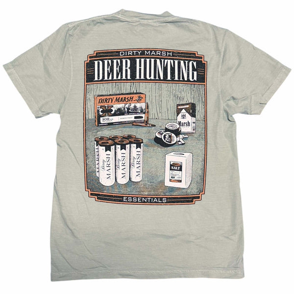Dirty Marsh Deer Essentials Short Sleeve T-Shirt in Bay
