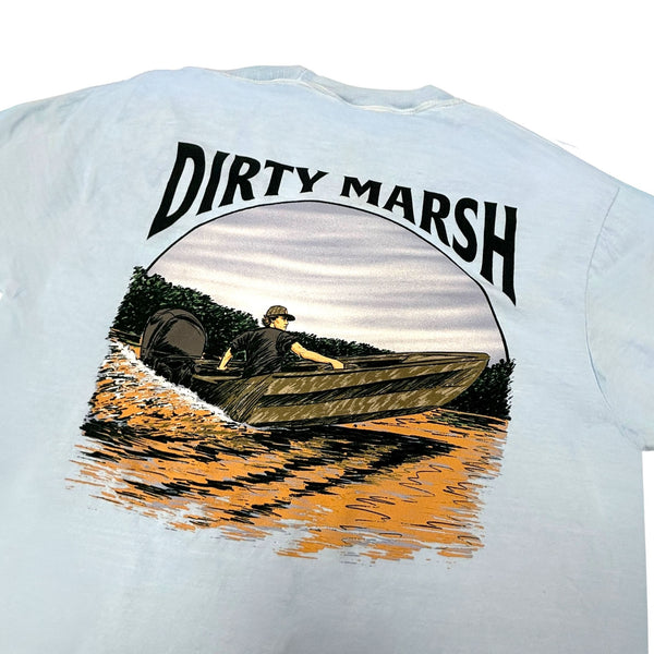 Marshall On Da River Short Sleeve T-Shirt in Chambray