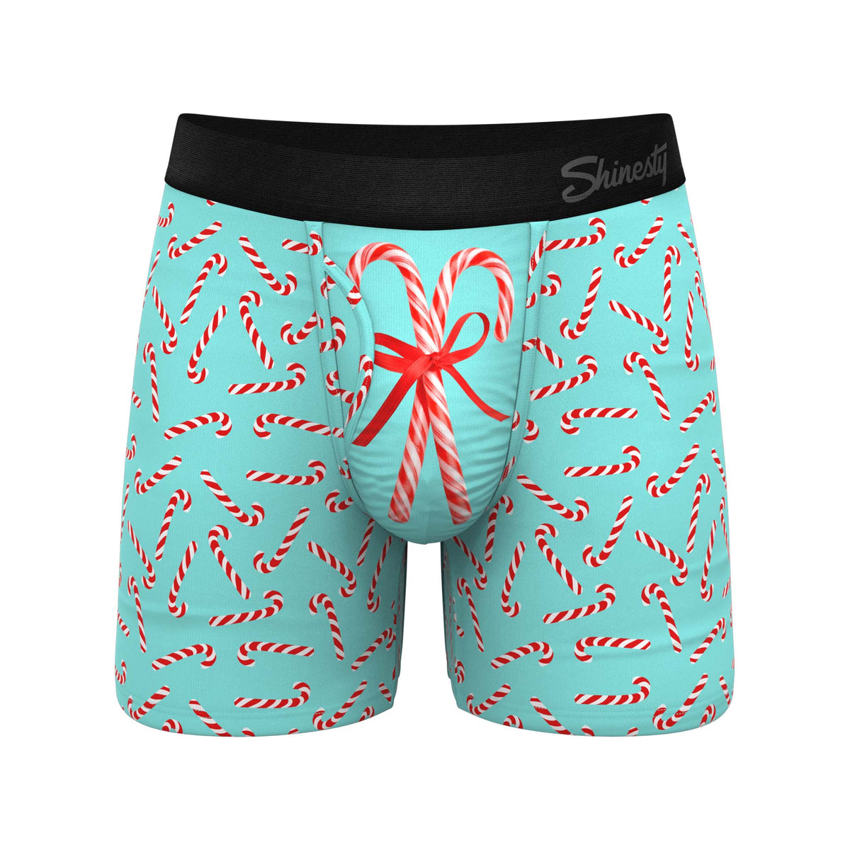 Shinesty Men's The Peppermint Pimp Canes Hammock Pouch Underwear