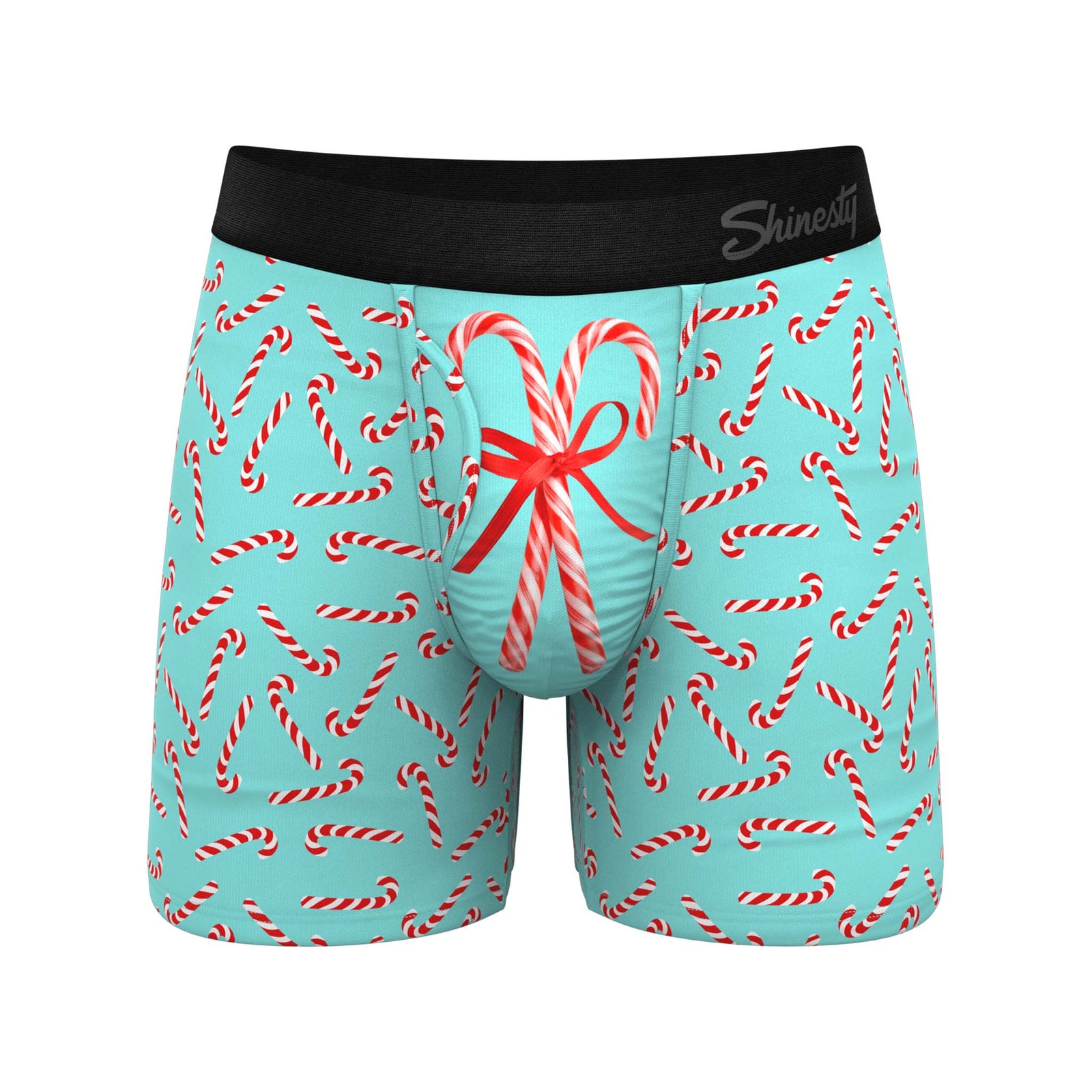 Shinesty Men's The Peppermint Pimp Canes Hammock Pouch Underwear