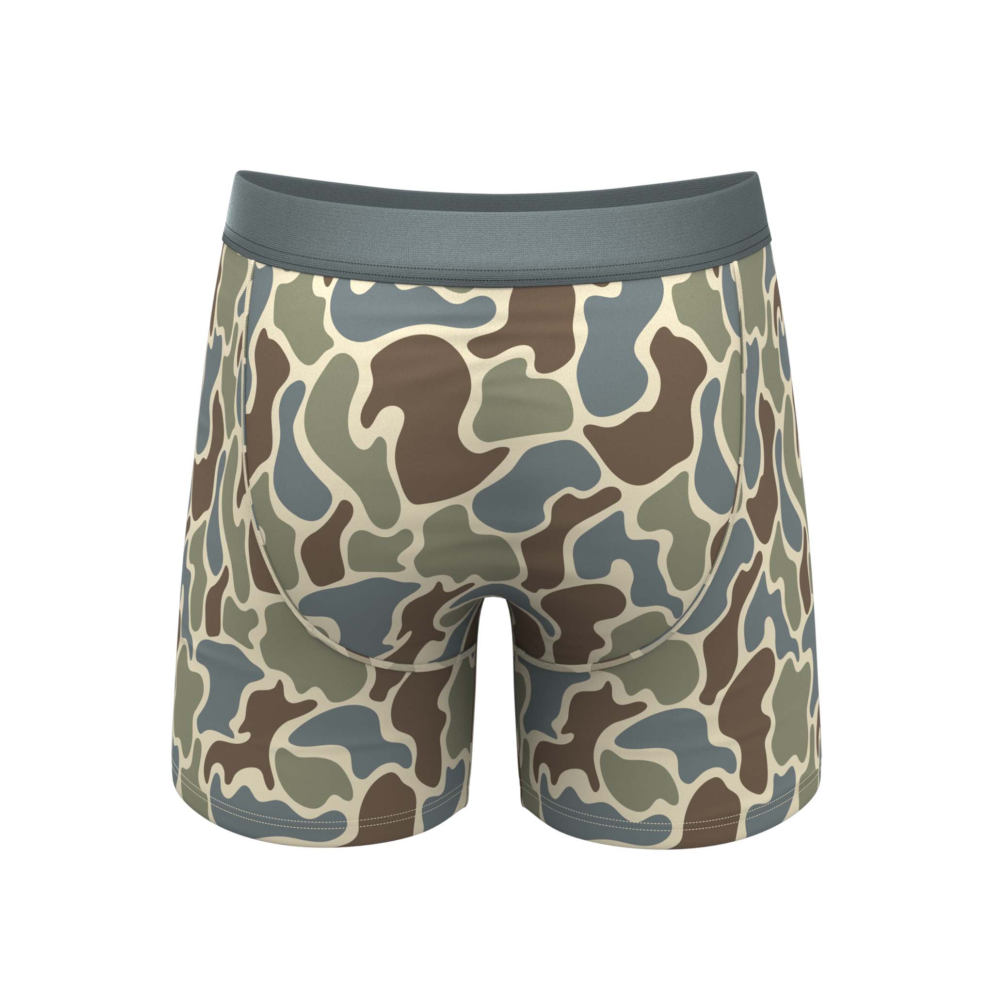 Shinesty Men's The Blender Grey Duck Camo Hammock Pouch Underwear