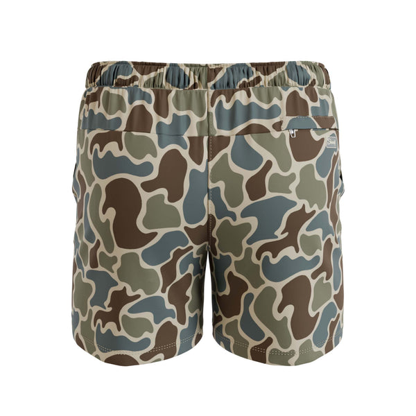 The Blenders Duck Camo 5-inch Hammock Pouch Lined Swim Shorts