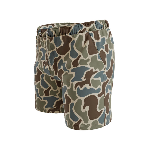 The Blenders Duck Camo 5-inch Hammock Pouch Lined Swim Shorts