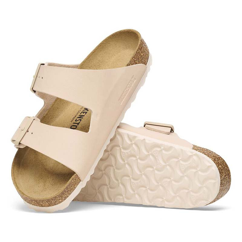 Birkenstock Women's Arizona Birko-Flor Sandals in New Beige