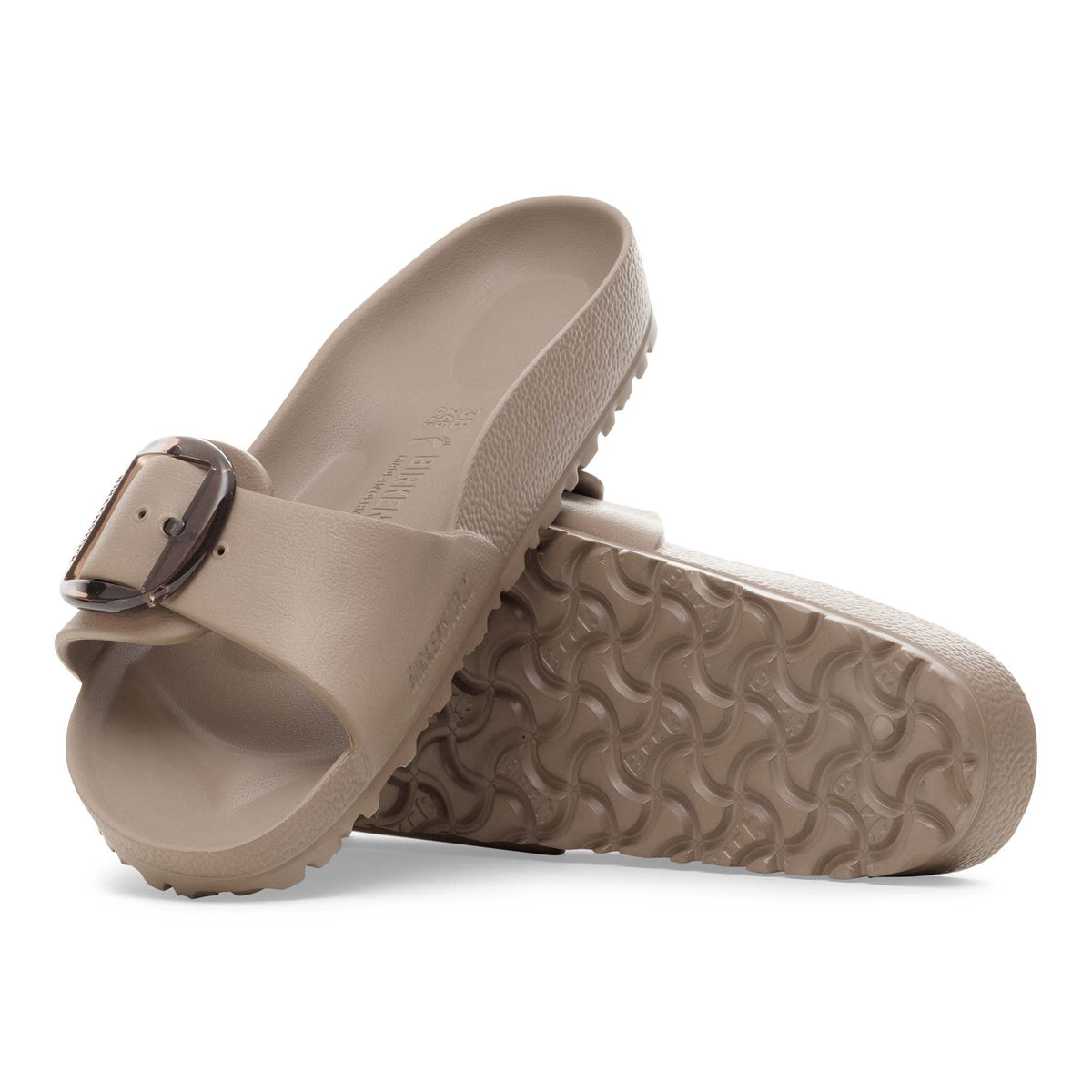 Women's Madrid Big Buckle EVA Sandals in Gray Taupe
